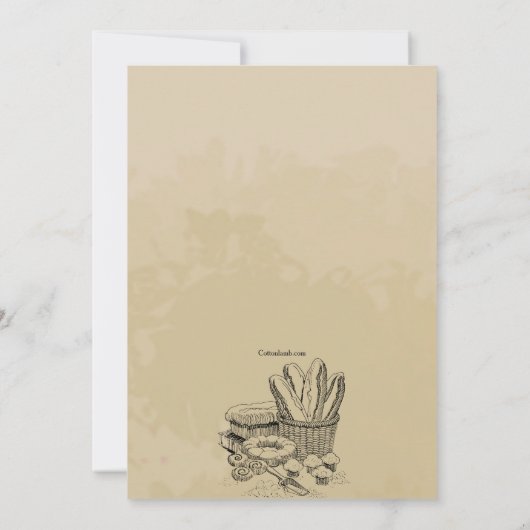 Invitation de produits cuits (Dos)