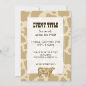 Invitation de profil de vache (Devant)