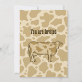 Invitation de profil de vache (Dos)