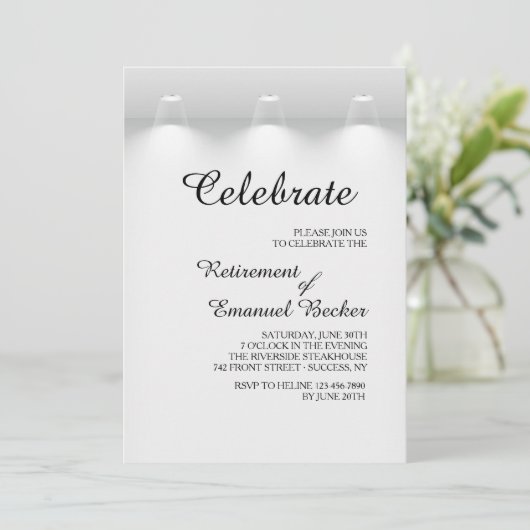 Invitation de projecteurs (Debout devant)