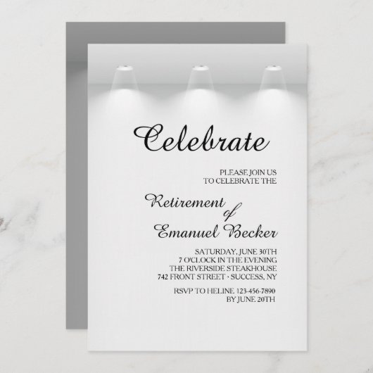 Invitation de projecteurs (Devant / Derrière)