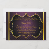 Invitation de prom, Prom Senior, élégant, violet (Devant)