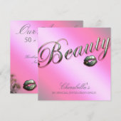 Invitation de promotion pour vente de Salon de Bea (Devant / Derrière)