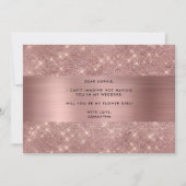 Invitation de proposition chic rose gold pour demo (Dos)