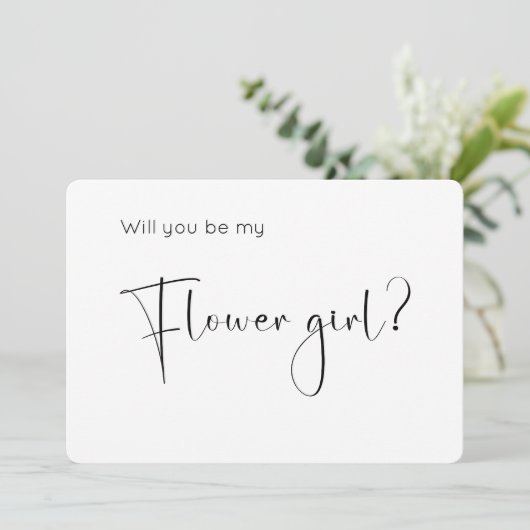 Invitation de proposition de Fleur de Script moder (Debout devant)