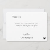 Invitation de proposition de Fleur de Script moder (Dos)