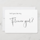 Invitation de proposition de Fleur de Script moder (Devant)