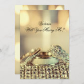 Invitation de proposition de mariage au nom de l'o (Devant / Derrière)