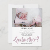 Invitation de proposition de marraine de photo mod (Devant)