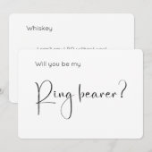 Invitation de proposition de porte-anneau de scrip (Devant / Derrière)