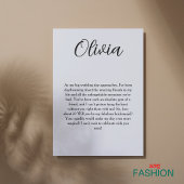 Invitation de proposition de servante minimaliste