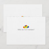 invitation de proposition gay (Devant / Derrière)