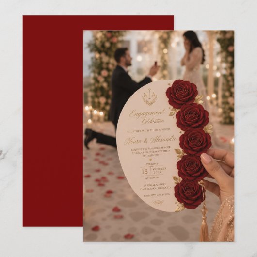 Invitation de proposition romantique (Devant / Derrière)