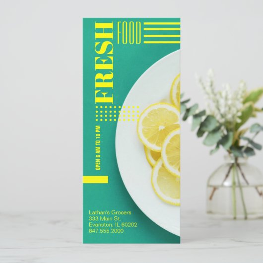 invitation de prospectus de supermarché (Debout devant)