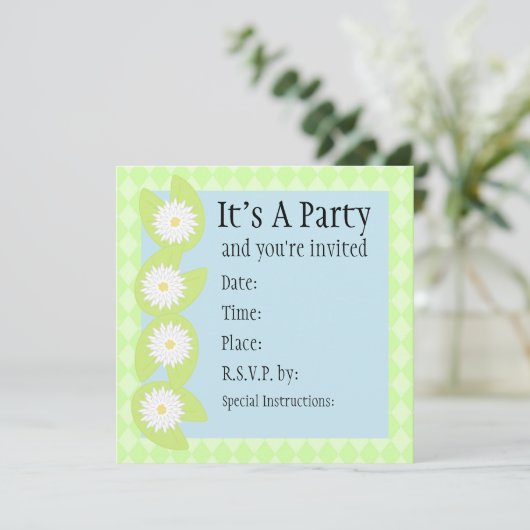 Invitation de protection de lis (Debout devant)