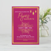 Invitation de Puja Mayoun Marron et Or (Debout devant)