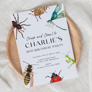 Invitation de punaise, Anniversaire en plein air,