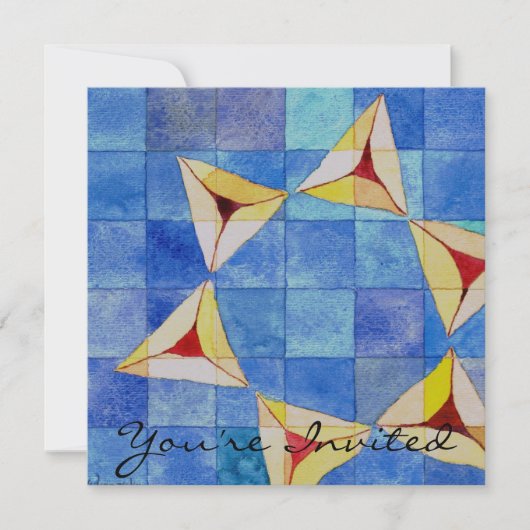 Invitation de Purim Party (Devant)