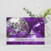 Invitation de Purple Baubles 'Vous êtes Invité' (Debout devant)