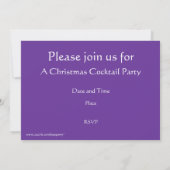 Invitation de Purple Baubles 'Vous êtes Invité' (Dos)