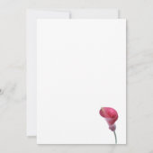 Invitation de Purple Calla Lily (Dos)