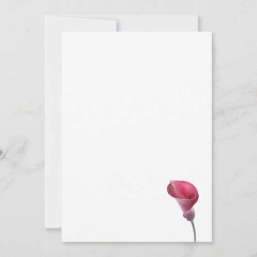 Invitation de Purple Calla Lily (Dos)