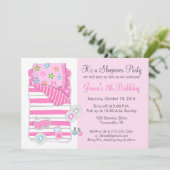 Invitation de pyjama party pour filles (Debout devant)