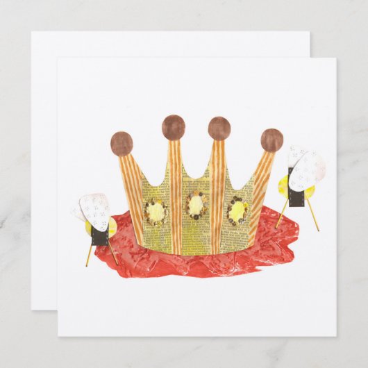 Invitation de Queen Bee (Devant / Derrière)