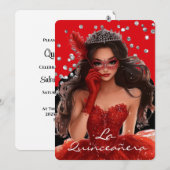 Invitation de Quinceanera (Devant / Derrière)