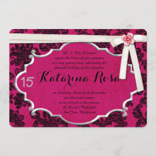Invitation de Quinceanera
