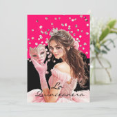 Invitation de Quinceanera (Debout devant)