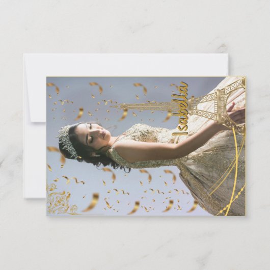 Invitation de quinceanera  (Devant)