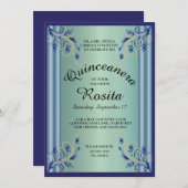 Invitation de Quinceanera (Devant / Derrière)