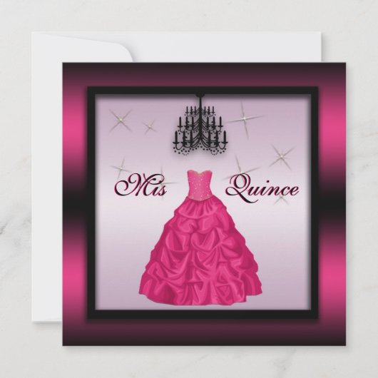 Invitation de Quinceanera (Devant)