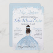 INVITATION DE QUINCEANERA (Devant / Derrière)