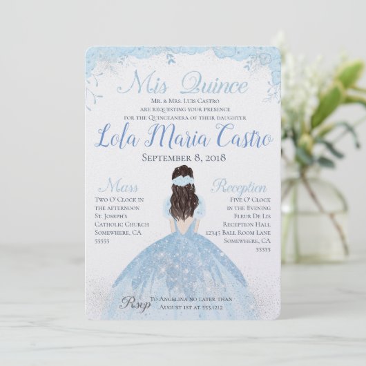 INVITATION DE QUINCEANERA (Debout devant)
