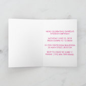 Invitation de Quinceanera (Intérieur)