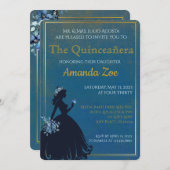 Invitation de Quinceañera (Devant / Derrière)
