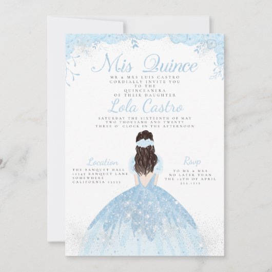 INVITATION DE QUINCEANERA (Devant)