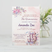 Invitation de Quinceañera (Debout devant)