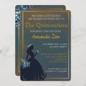 Invitation de Quinceañera (Devant / Derrière)