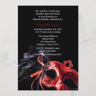 Invitation de Quinceanera Ball
