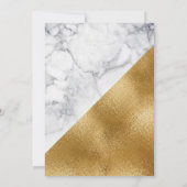 Invitation de Quinceañera de la Couronne marbrée e (Dos)