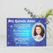 Invitation de Quinceañera de photo d'étoiles (Debout devant)