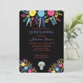 INVITATION DE QUINCEAÑERA DIA DE LOS MUERTOS (Debout devant)