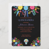 INVITATION DE QUINCEAÑERA DIA DE LOS MUERTOS (Devant)