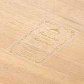 Invitation de Quinceanera en acrylique (Poser)