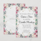 Invitation de Quinceañera/Invitation/Mariage (Devant / Derrière)