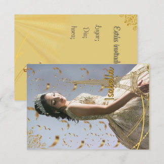 Invitation de quinceanera  kaart