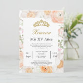 Invitation de quinceañera modifiable  (Debout devant)